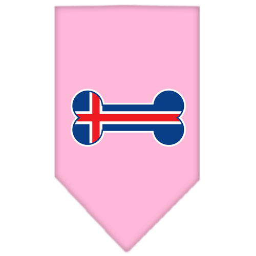 Bone Flag Iceland Screen Print Bandana Light Pink Small